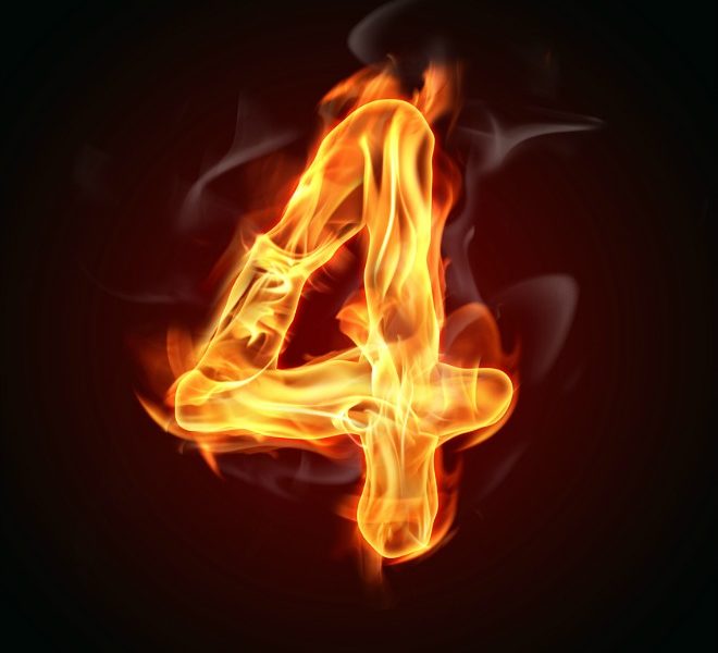 Fire number "4"