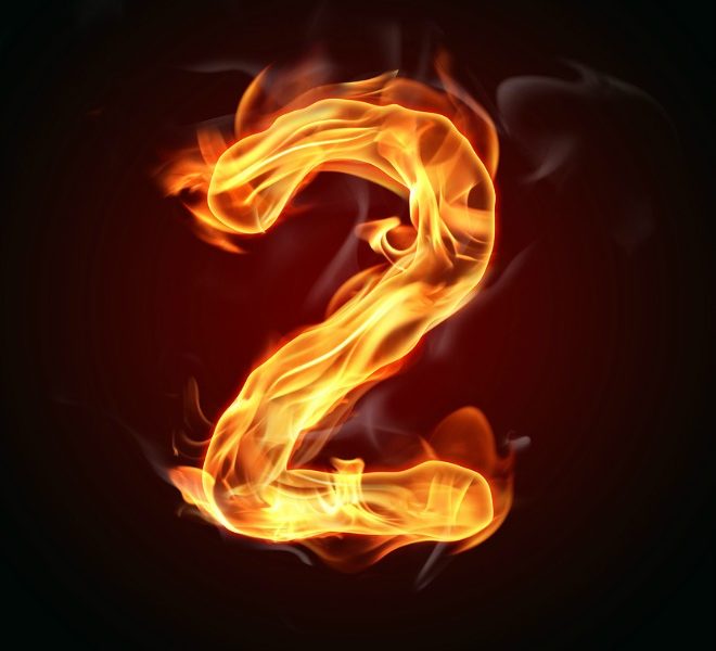 Fire number "2"